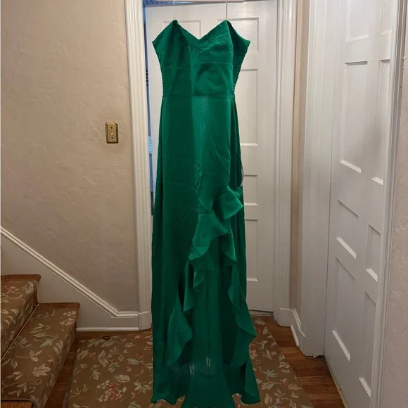 amanda uprichard green maxi dresses Amanda Uprichard Ashton Maxi Dress in Baby Blue main image 1